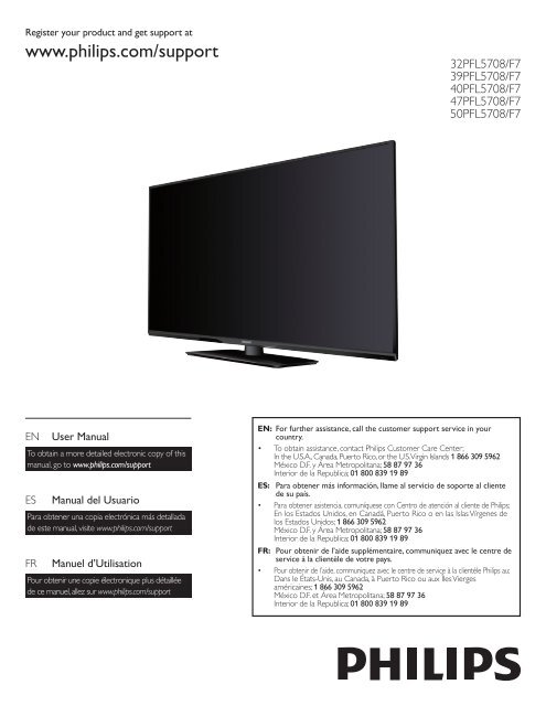 Philips 5000 series LED-LCD TV - User manual - ESP