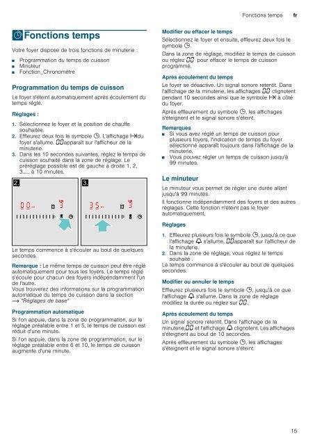 Siemens Domino induction Siemens EX375FXB1E - notice