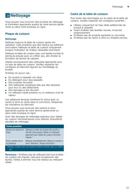 Siemens Domino induction Siemens EX375FXB1E - notice