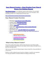 Easy Mascot Creator Review-TRUST about Easy Mascot Creator cand 80% discount