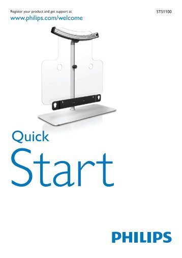 Philips Tabletop stand for SoundBar and TV - Quick start guide - BUL