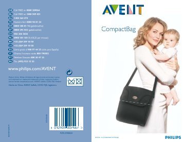 Philips Avent Baby Compact Travel Bag - User manual - SWE