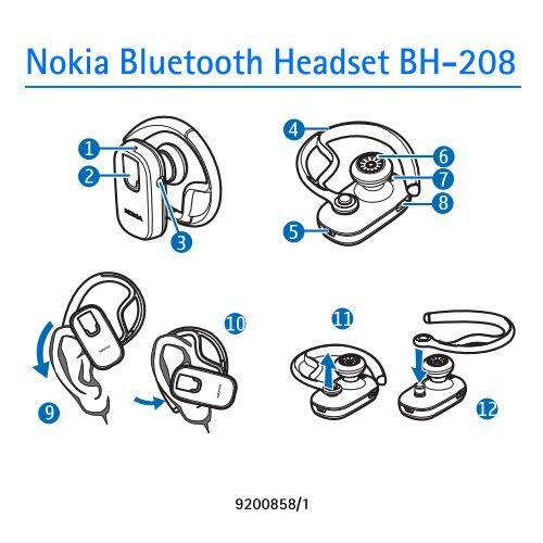 Nokia Bluetooth Headset BH-208 - Bluetooth Headset BH-208 manual