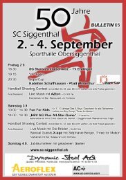 Bulletin - SC Siggenthal
