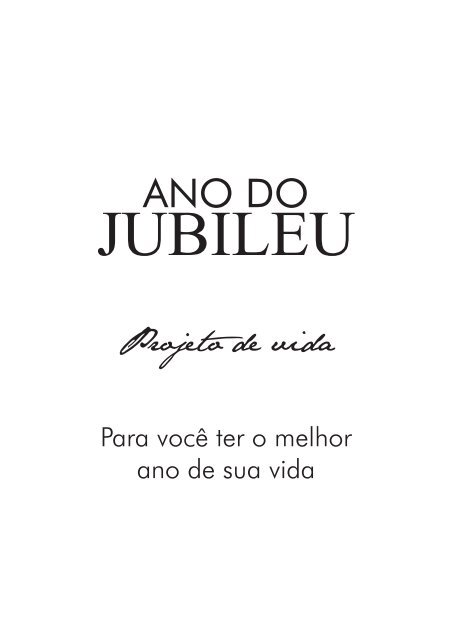 DEVOCIONAL DO JUBILEU - proclamação do jubileu