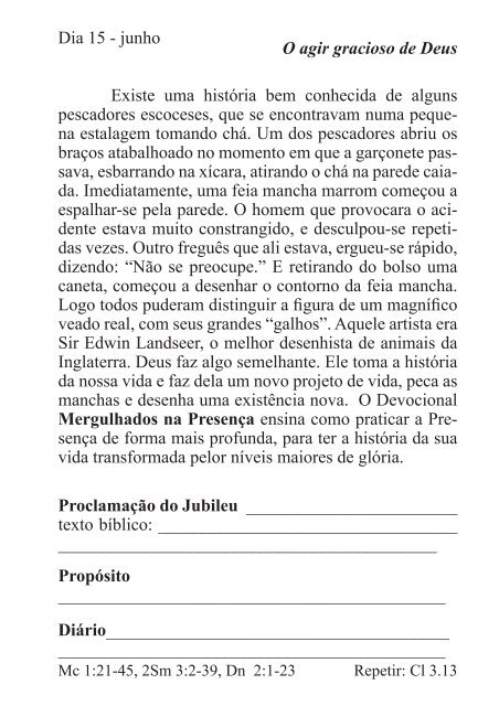 DEVOCIONAL DO JUBILEU - proclamação do jubileu