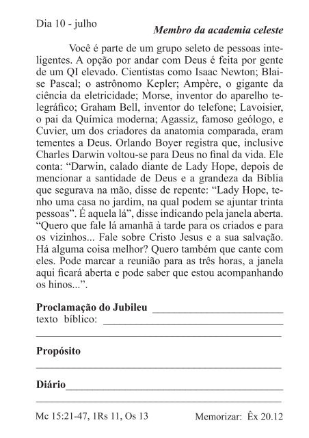 DEVOCIONAL DO JUBILEU - proclamação do jubileu