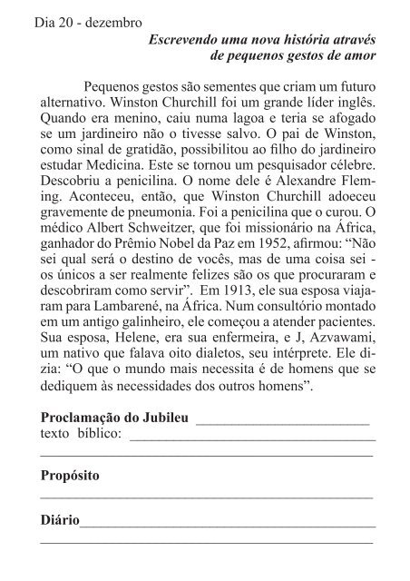 DEVOCIONAL DO JUBILEU - proclamação do jubileu