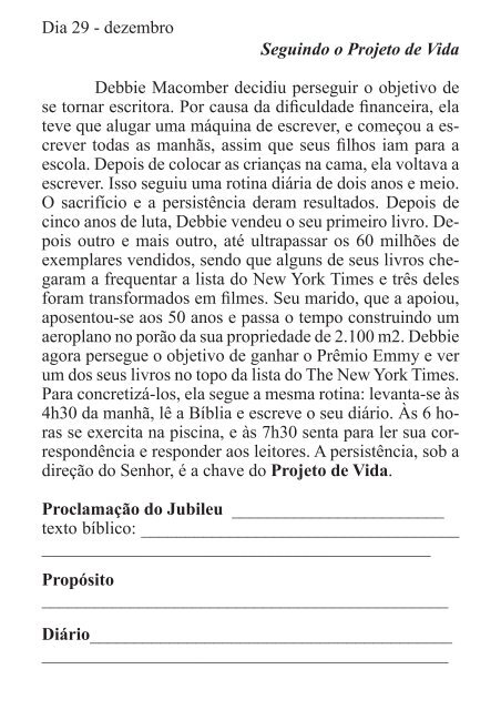 DEVOCIONAL DO JUBILEU - proclamação do jubileu