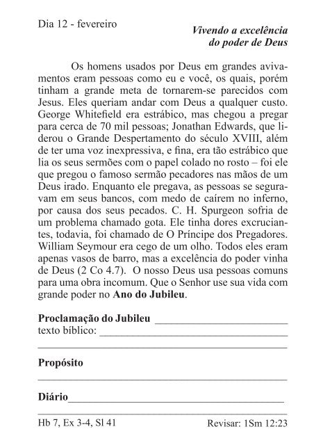 DEVOCIONAL DO JUBILEU - proclamação do jubileu