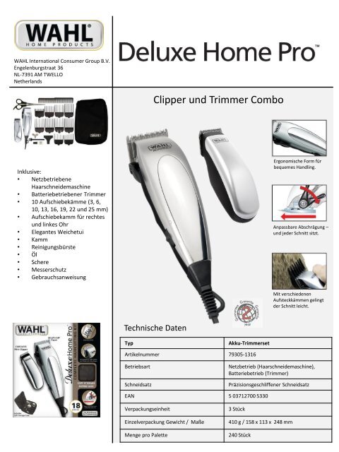wahl homepro deluxe