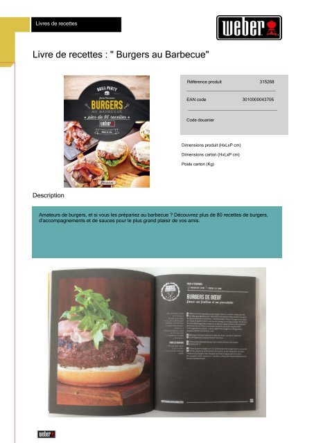 Livre de recette Grill académie