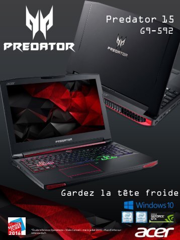 Acer PC Gamer Acer Predator G9-592-57PM - fiche produit