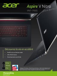Acer PC Gamer Acer Aspire VN7-792G-55UA - fiche produit