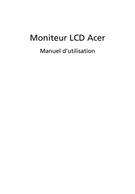 Acer Ecran PC Acer S240HLbid - notice