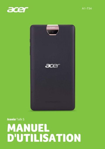 Acer A1-734 - Manuel dâutilisation
