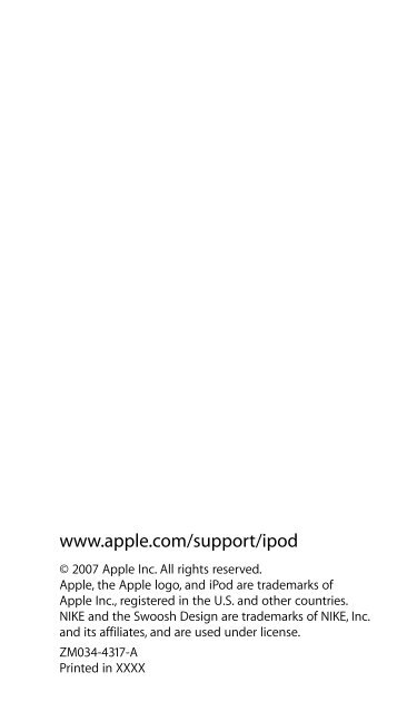 Apple Brassard pour l'iPod nano (troisi&egrave;me g&eacute;n&eacute;ration) - Brassard pour l'iPod nano (troisi&egrave;me g&eacute;n&eacute;ration)
