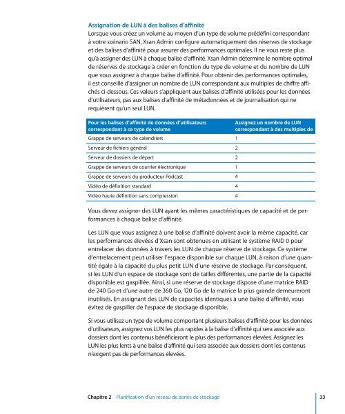 Apple Xsan 2 - Guide de l'administrateur - Xsan 2 - Guide de l'administrateur