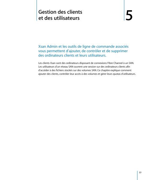 Apple Xsan 2 - Guide de l'administrateur - Xsan 2 - Guide de l'administrateur