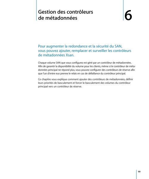 Apple Xsan 2 - Guide de l'administrateur - Xsan 2 - Guide de l'administrateur