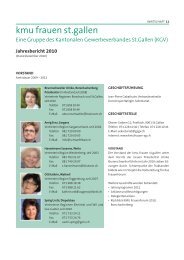 Jahresbericht 2010 - Kantonaler Gewerbeverband St.Gallen