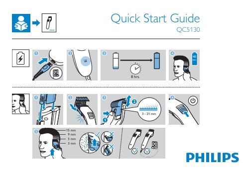 Philips Hair clipper - Quick start guide - English - ENG