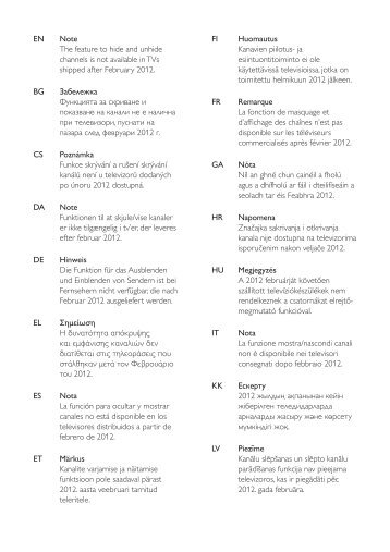 Philips 3000 series LCD TV - User manual - CES