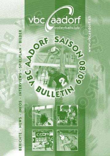 Bulletin_2008_2009 [PDF, 3.00 MB] - VBC Aadorf