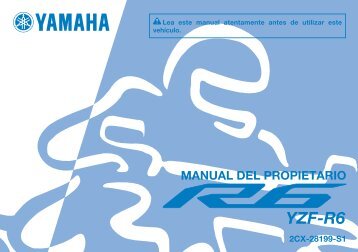 Yamaha YZF-R6 - 2015 - Manuale d'Istruzioni EspaÃ±ol