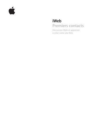 Apple Premiers contacts avec iWeb - Premiers contacts avec iWeb