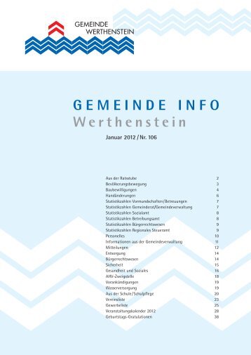 Statistikzahlen Gemeinderat/ Gemeindeverwaltung
