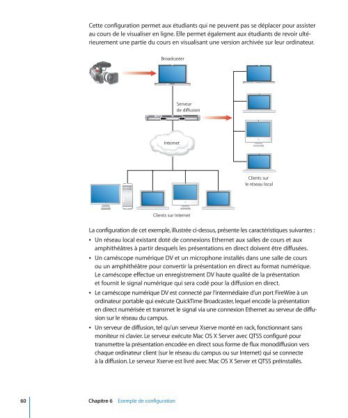 Apple Mac OS X Server v10.5 - Administration de QuickTime Streaming et Broadcasting - Mac OS X Server v10.5 - Administration de QuickTime Streaming et Broadcasting
