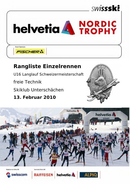 U14 / U16 Langlauf Schweizer Meisterschaften Helvetia Nordic Trophy