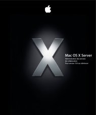 Apple Mac OS X Server v10.4 Tiger - Administration des services de collaboration - Mac OS X Server v10.4 Tiger - Administration des services de collaboration