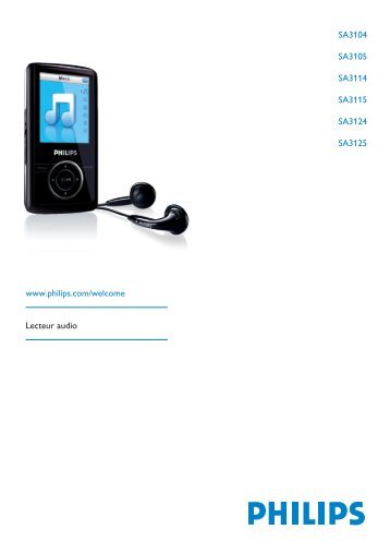 Philips Flash audio video player - User manual - FRA