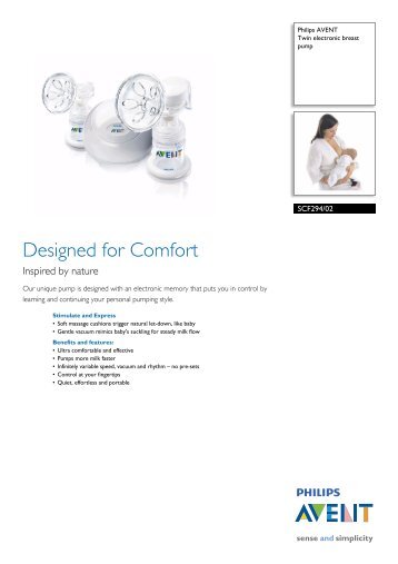 Philips Avent Twin electronic breast pump - Leaflet - AEN