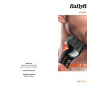 Babyliss Tondeuse barbe Babyliss SH500E - notice