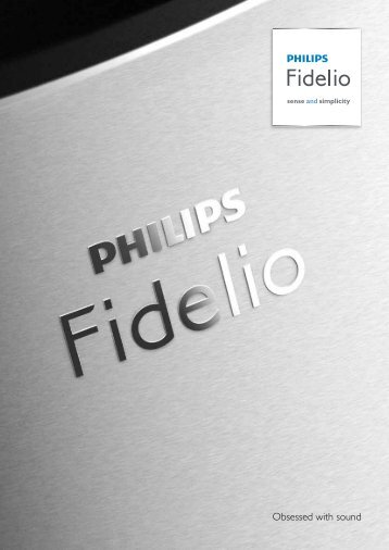 Philips Fidelio SoundCurve wireless speaker - Product brochure - ENG