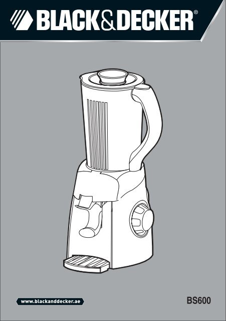 BlackandDecker Mixeur- Bs600 - Type 1 - Instruction Manual (Anglaise - Arabe)