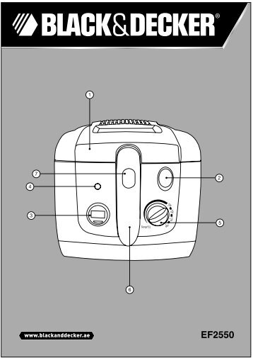 BlackandDecker Friteuse- Ef2550 - Type 1 - Instruction Manual (Anglaise - Arabe)