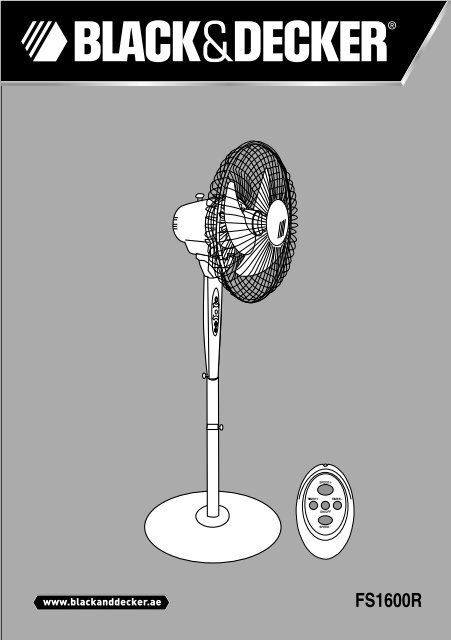 BlackandDecker Ventilateur Sur Support- Fs1600r - Type 1 - 2 - Instruction Manual (Anglaise - Arabe)
