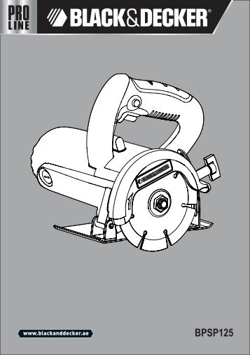 BlackandDecker Coupe Carreaux- Bpsp125 - Type 1 - Instruction Manual (Anglaise - Arabe)