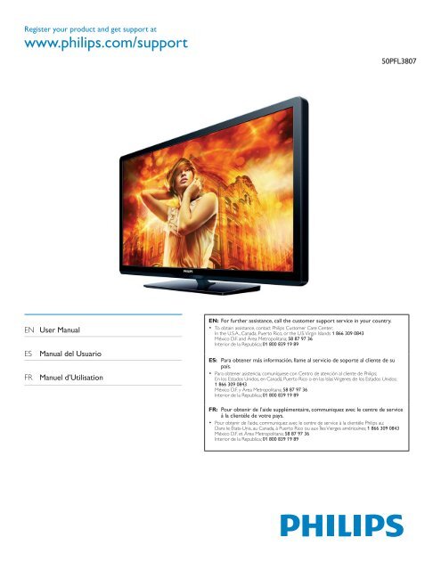 Philips 3000 series LCD TV - User manual - AEN