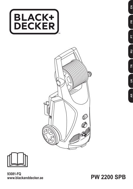 BlackandDecker Nettoyeurs Haute Pression- Pw2200spb - Type 1 - Instruction Manual (Anglaise - Arabe)