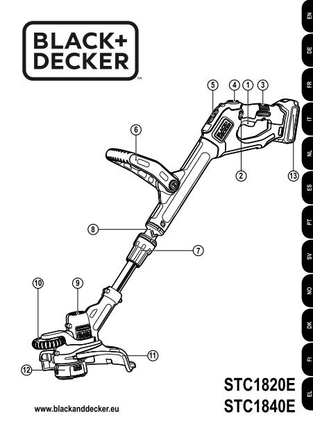 BlackandDecker Coupe-Bordure- Stc1820epc - Type 1 - Instruction Manual  (Europ&amp;eacute;en)