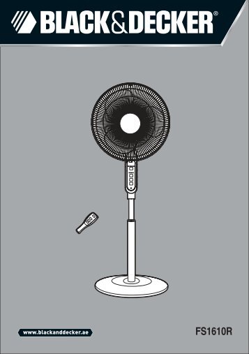 BlackandDecker Ventilateur Sur Support- Fs1610 - Type 1 - Instruction Manual (Anglaise - Arabe)