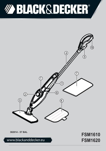 BlackandDecker Balai Laveur Vapeur- Fsm1610 - Type 1 - Instruction Manual (Balkans)