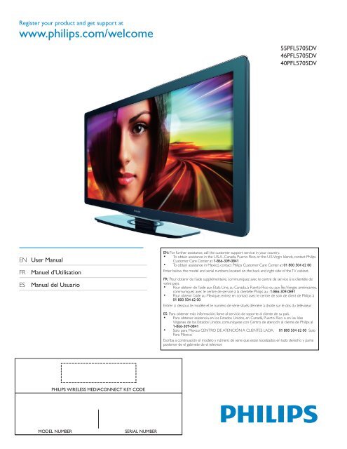 Philips LCD TV - User manual - CFR