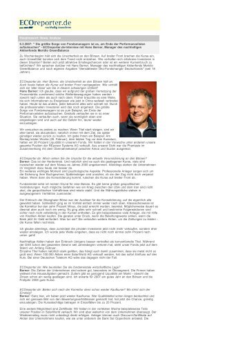 Interview Hans Berner vom 06 Maerz 2007 pdf - EthIK AG