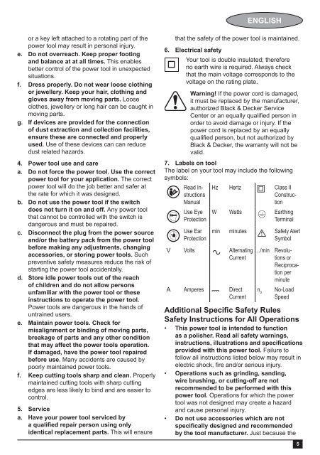 BlackandDecker Meule A Polir- Bpgp1518 - Type 1 - Instruction Manual (Turque)